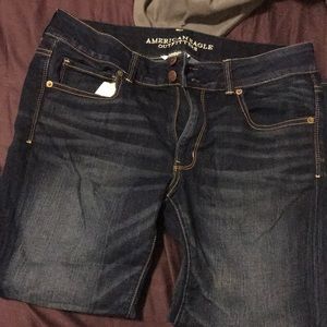 American eagle artist crop jeans